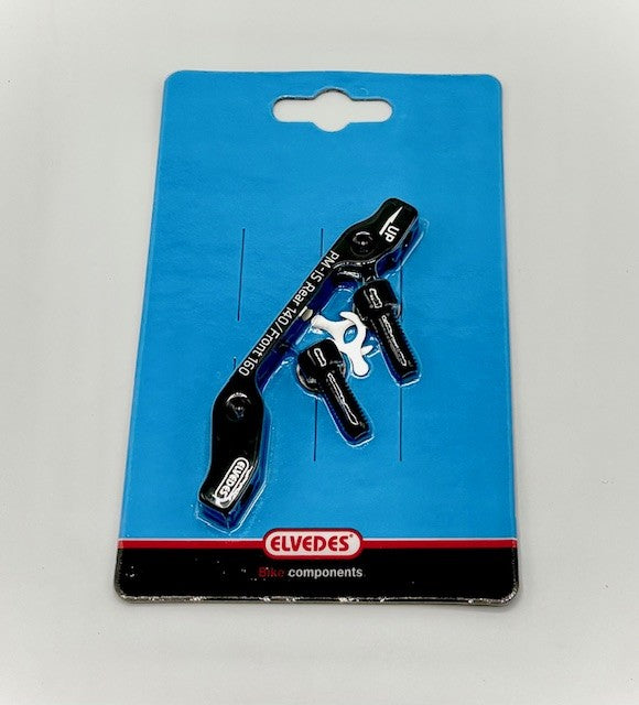 Caliper Adapter Black PM-IS Rear 140 + Front 160